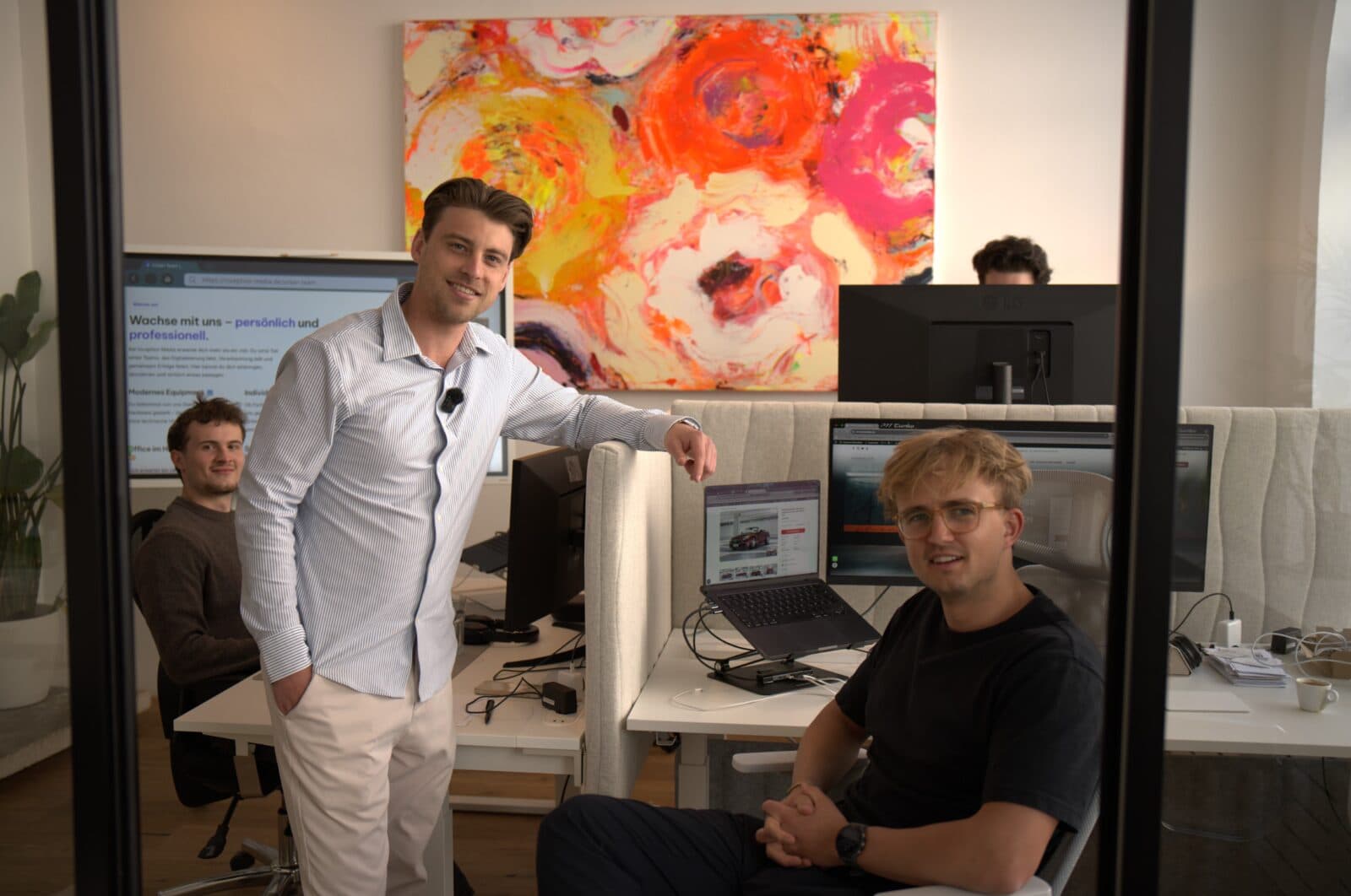 Team von Inception Media im Office in München