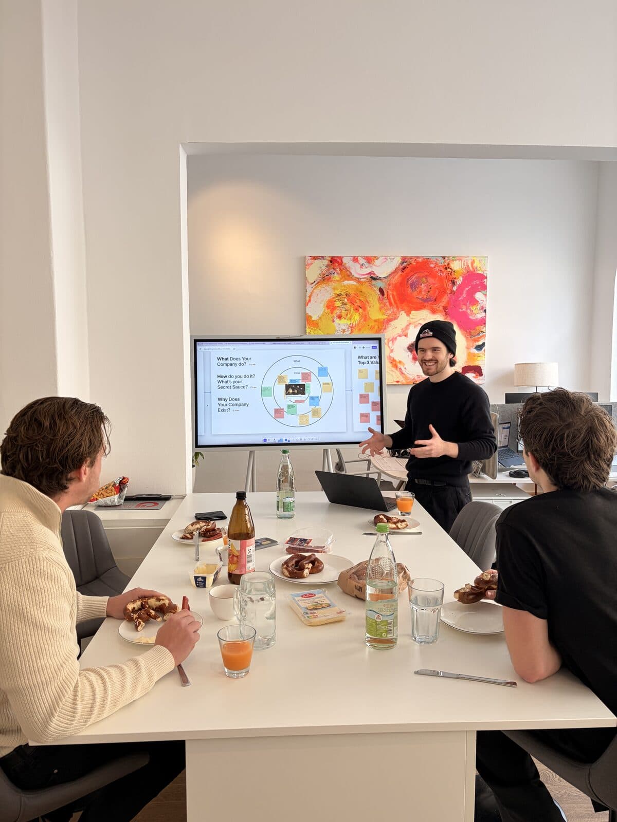 Gemeinsamer Team-Workshop im Münchner Office