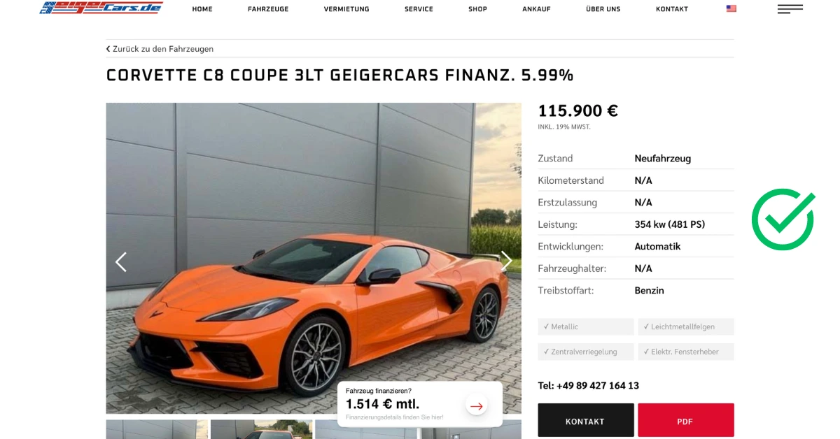 Autohaus Website nachher